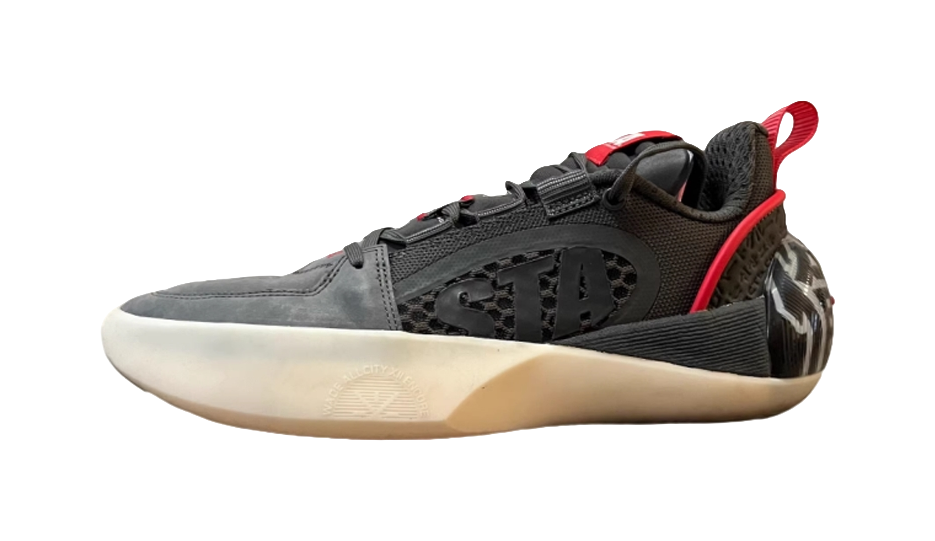 LiNing Full City 12 ENCORE Cushioning Wear-Resistant Low-Top Basketball Shoes Mens Gray Red  VJSNEAKER