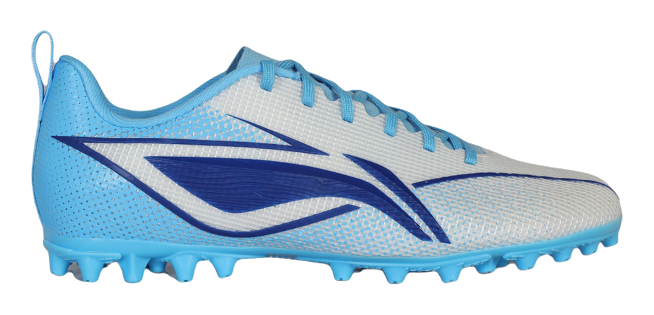 LINING YOUNG Low Top Kids Soccer Shoes Fluorescent Sky Blue  VJSNEAKER