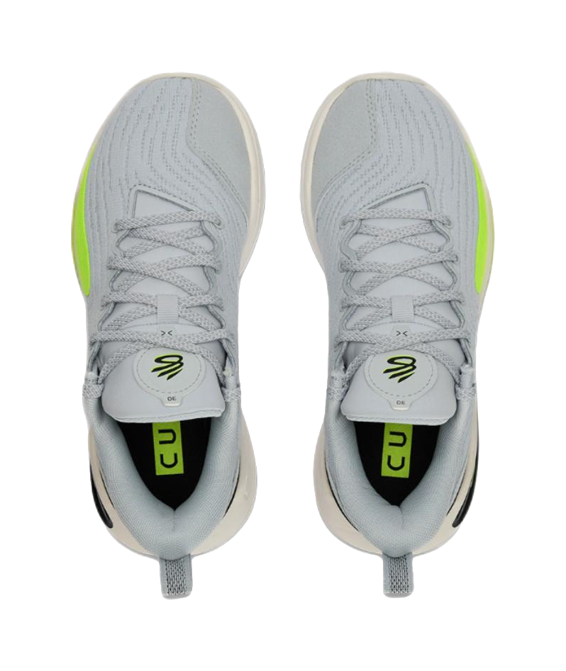 Under Armour Leather, Suede Slip Resistant Abrasion Resistant Low top Childrens Basketball Shoes Gray Unisex  vjsneaker.com