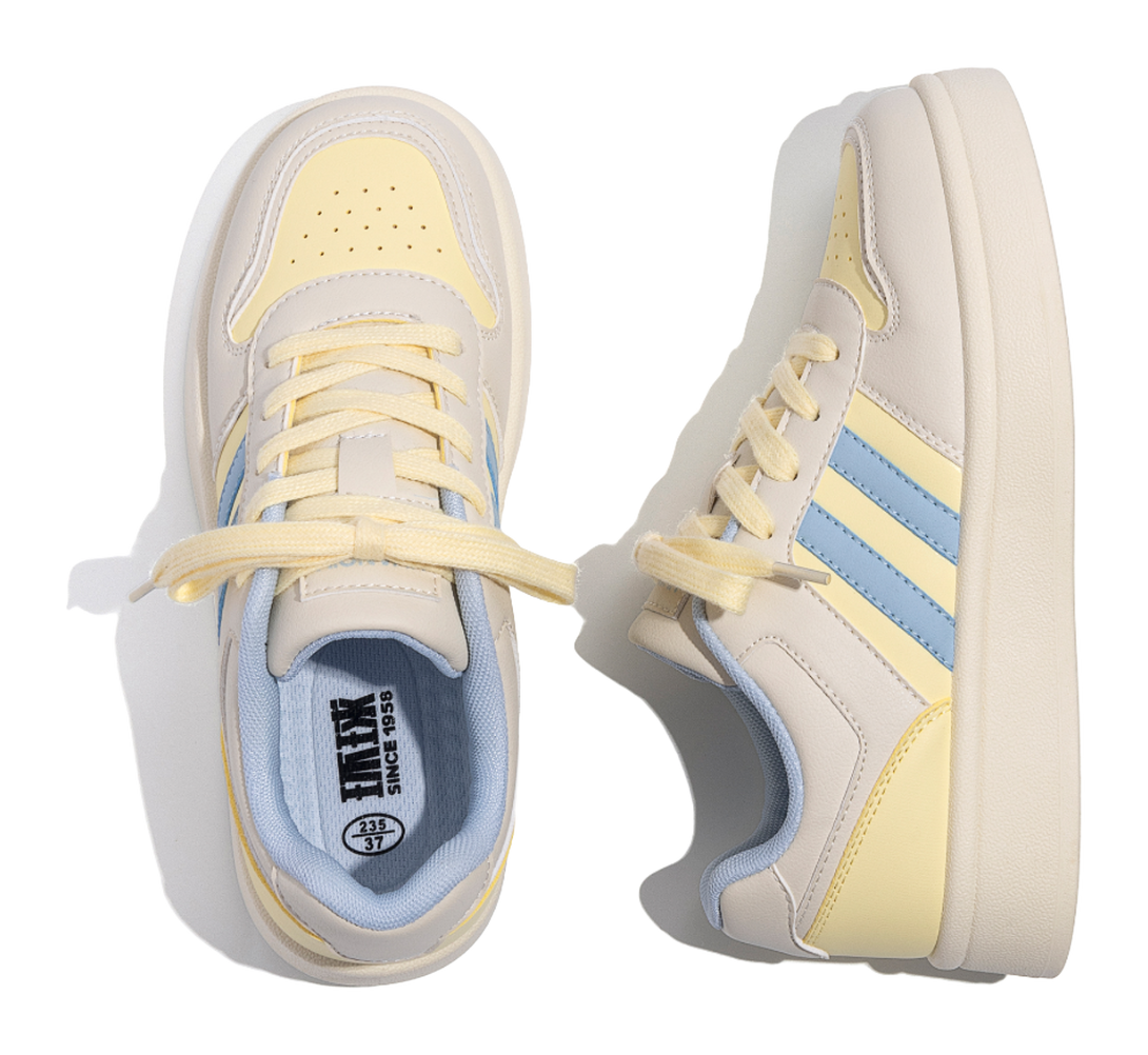 HUANQIU Coverage Slip Resistant Lightweight Height Increasing Low top Skateboard Shoes Women's 