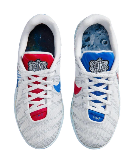Nike Ja Morant 3 Low top Childrens Basketball Shoes White Blue Red Kids  vjsneaker.com