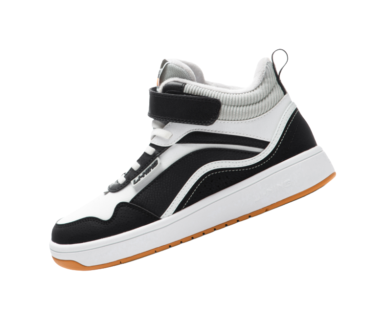 Li Ning YOUNG Sports Life Collection Synthetic Leather Trendy Slip Resistant Cushioning Rebound Thermal High top  VJSNEAKER