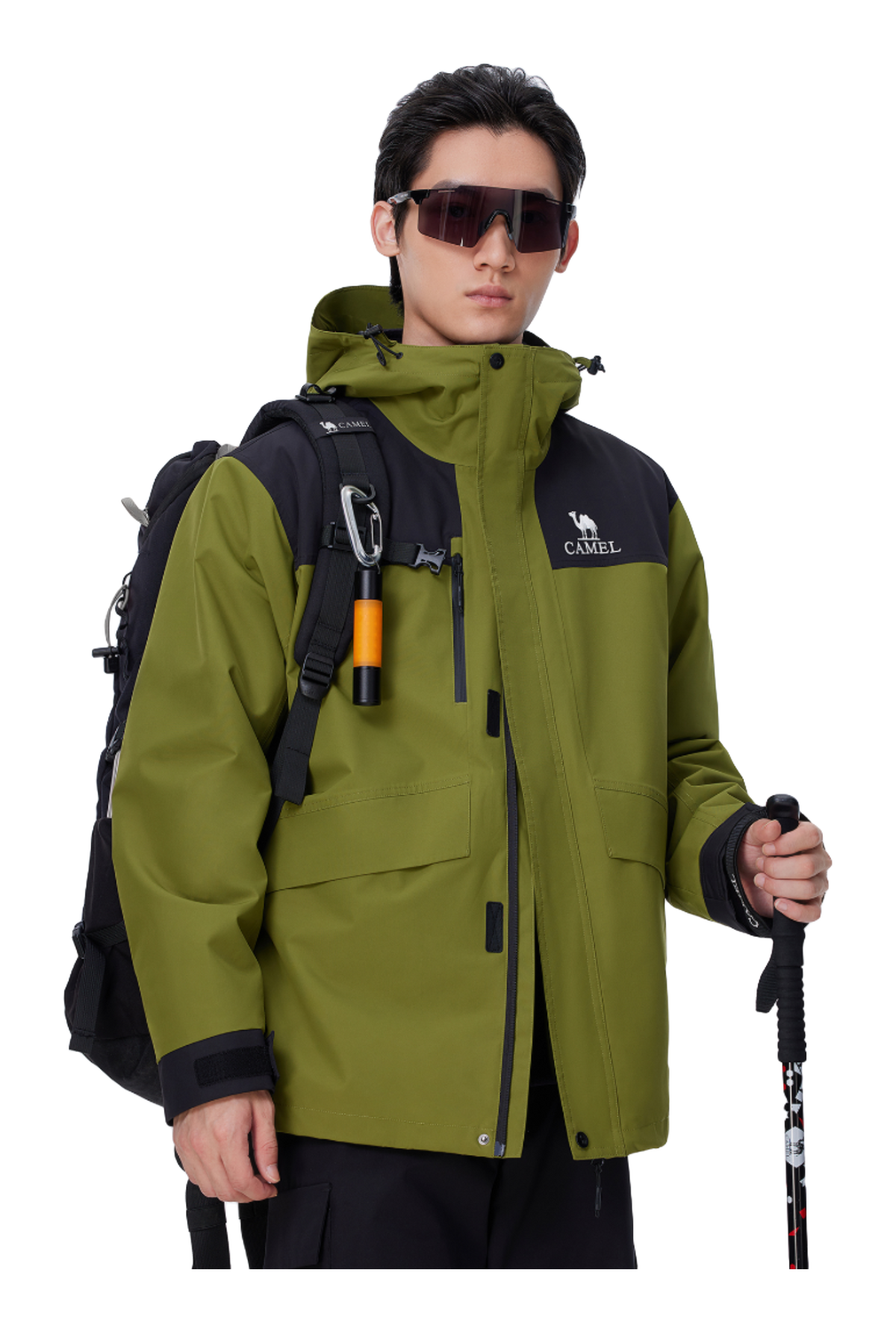 CAMEL All weather Windbreaker Jacket Mens  vjsneaker.com