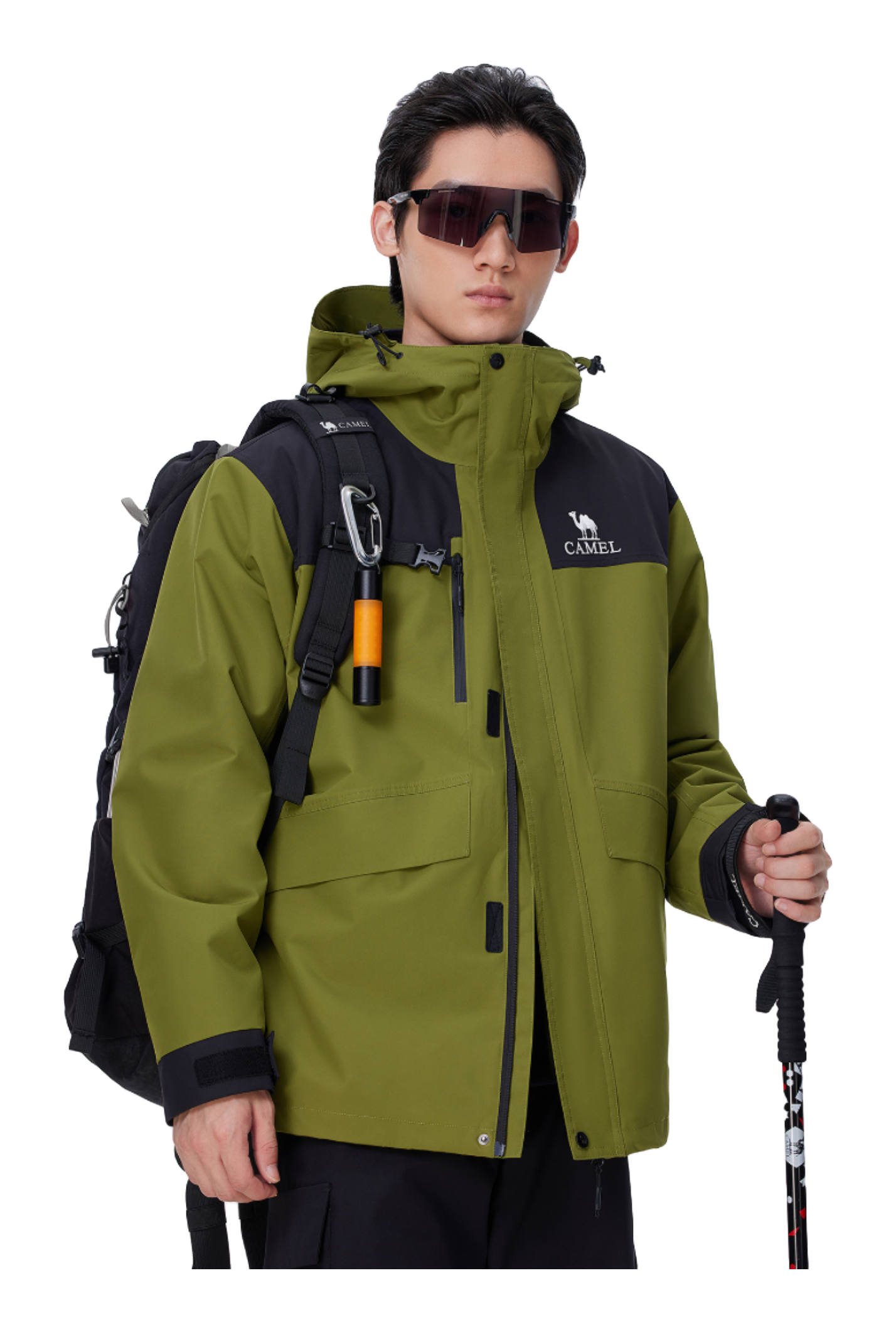 CAMEL All weather Windbreaker Jacket Mens  vjsneaker.com