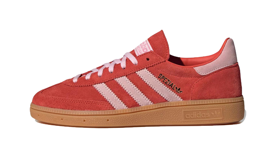 adidas originals Handball Spezial Bright Red Clear Pink Womens  VJSNEAKER