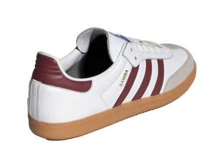 Adidas Samba Og White Burgundy Gum  vjsneaker.com