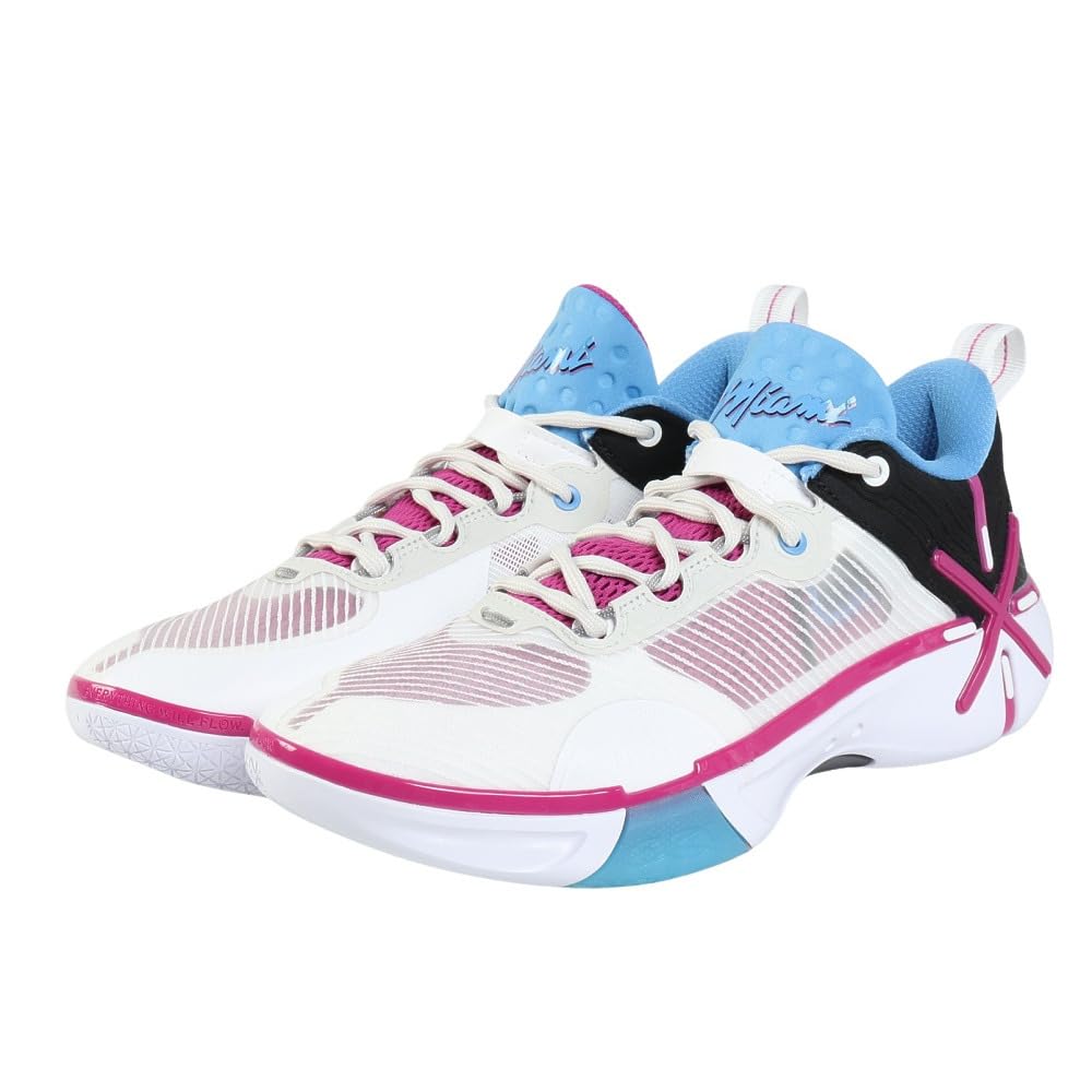 Li-Ning Wade Shadow 6 V2 ‘South Beach’ - Men's Basketball Shoes White/Black  vjsneaker.com