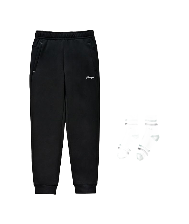 LiNing Knitted Sports Pants Mens Black  VJSNEAKER