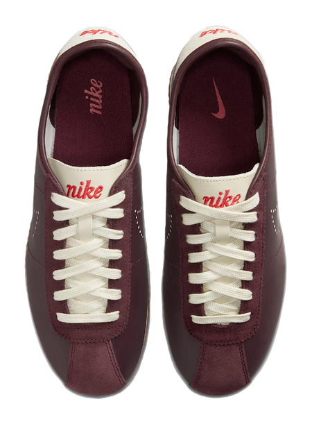 Nike Cortez Abrasion Resistant Low Top Casual Shoes Womens Burgundy  vjsneaker.com