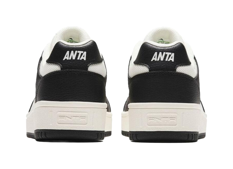 Anta Little Zero Feeling Slip Resistant, Abrasion Resistant, Lightweight Low top Skateboard Shoes Men's Black White 