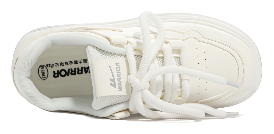 Warrior Slip Resistant, Abrasion Resistant, Breathable Low top Skateboard Shoes Women's White 