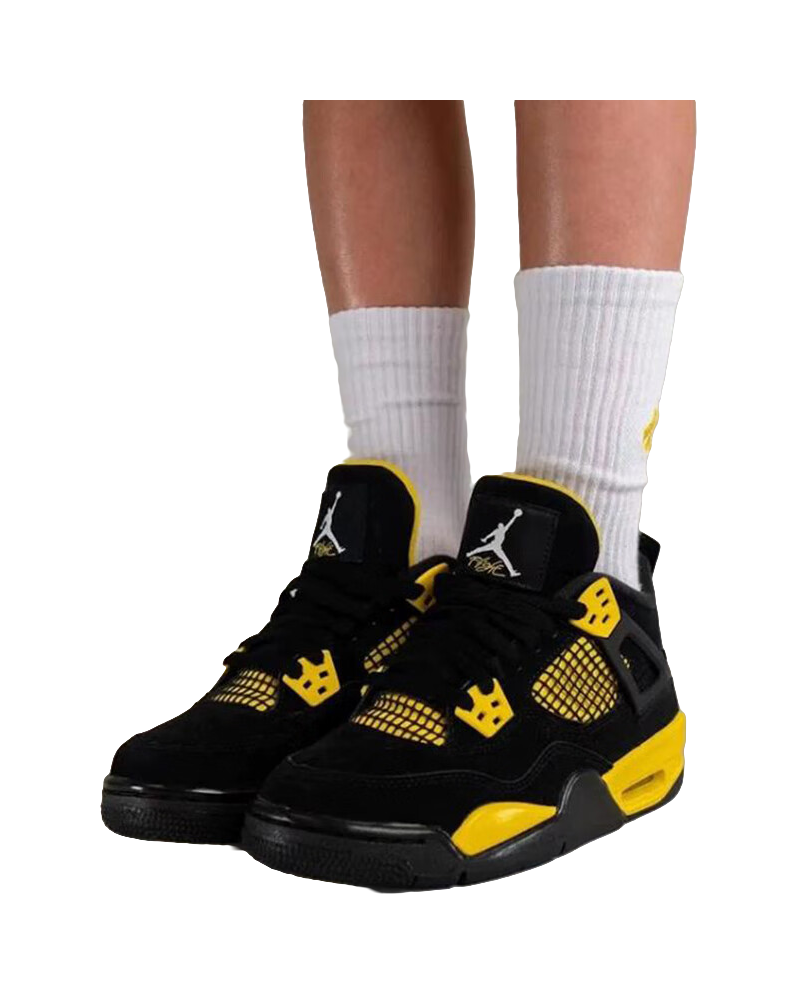 Jordan 4 Retro Thunder 2023 GS  VJSNEAKER