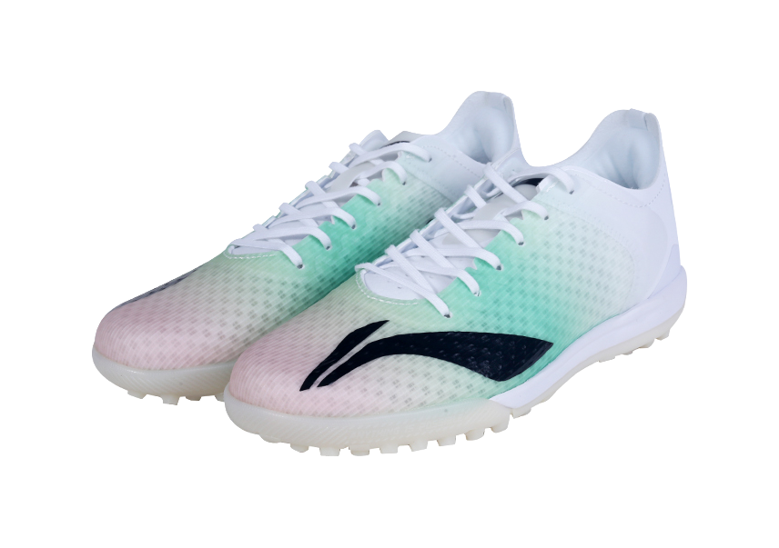 LiNing Low top Soccer Shoes Orange Green White Kids  VJSNEAKER