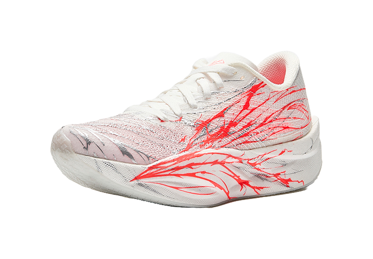 Antakids Anti-Slip Wear-Resistant Low-Top Kids Running Shoes White Red Silver Teenagers  VJSNEAKER