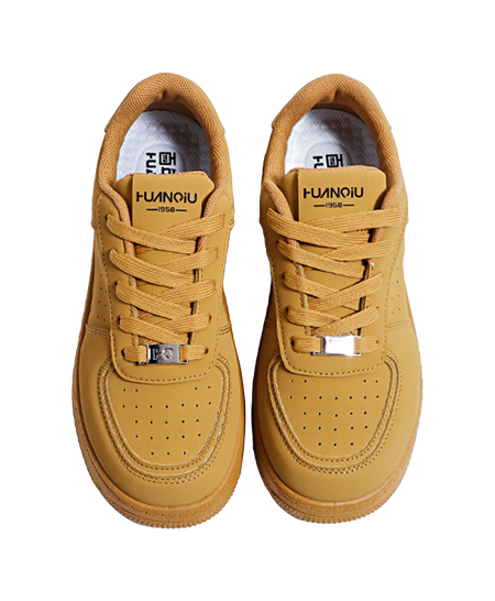 HUANQIU Slip Resistant, Abrasion Resistant, Lightweight, Breathable, Height Increasing Low top Skateboard Shoes Unisex  vjsneaker.com