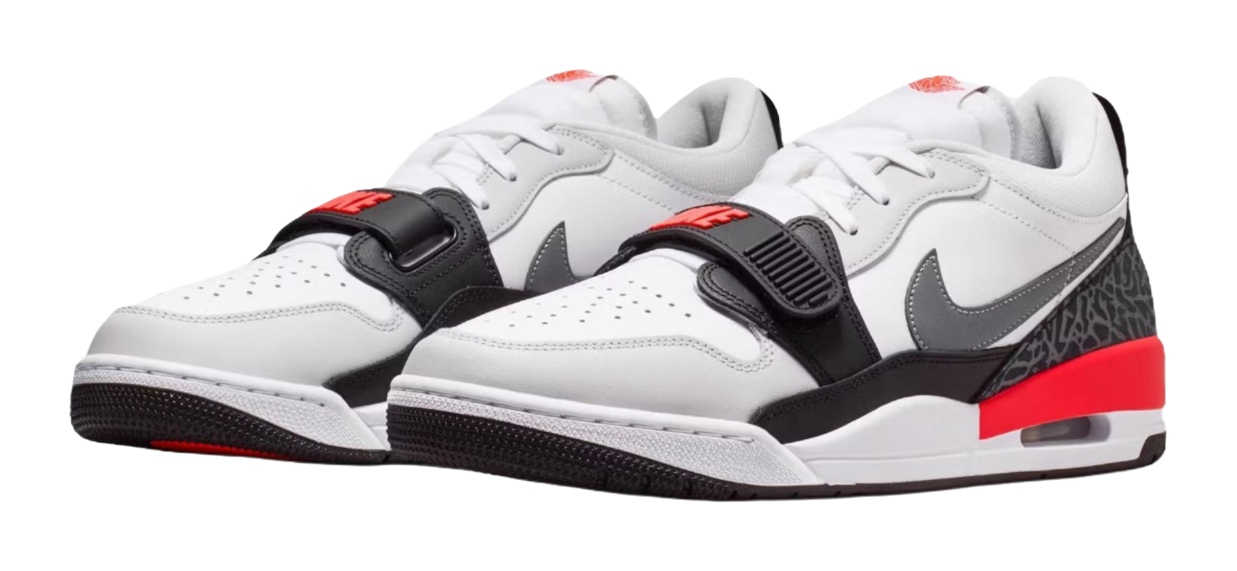 Jordan Legacy 312 Low top Vintage Basketball Shoes Mens White Red  vjsneaker.com