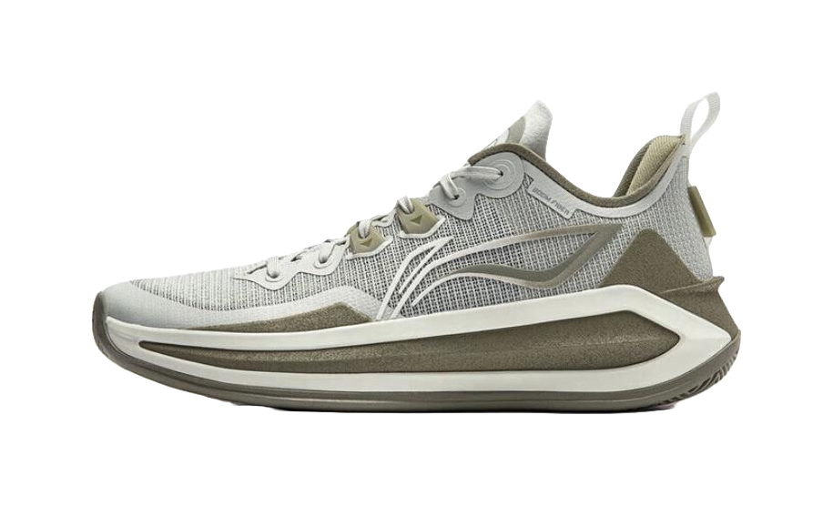 LiNing Liren 3 V2 Wild Whisper Cushioning Anti-Slip And Wear-Resistant Low-Top Basketball Shoes Unisex Gray Green  VJSNEAKER