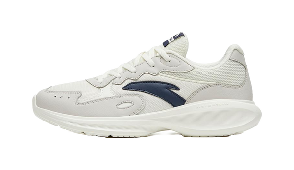 Anta Nebula Shock Absorbers Slip Resistant Abrasion Resistant Low top Casual Running Shoes Men's White Gray Blue 