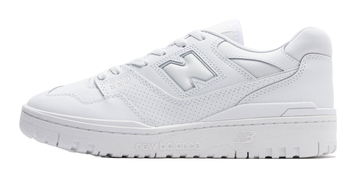 550 New Balance Triple White  VJSNEAKER