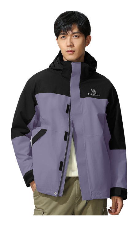 CAMEL Hiking Outdoor Adventure Waterproof, Windproof, Breathable, Abrasion Resistant, Thermal Windbreaker Jacket Unisex  vjsneaker.com