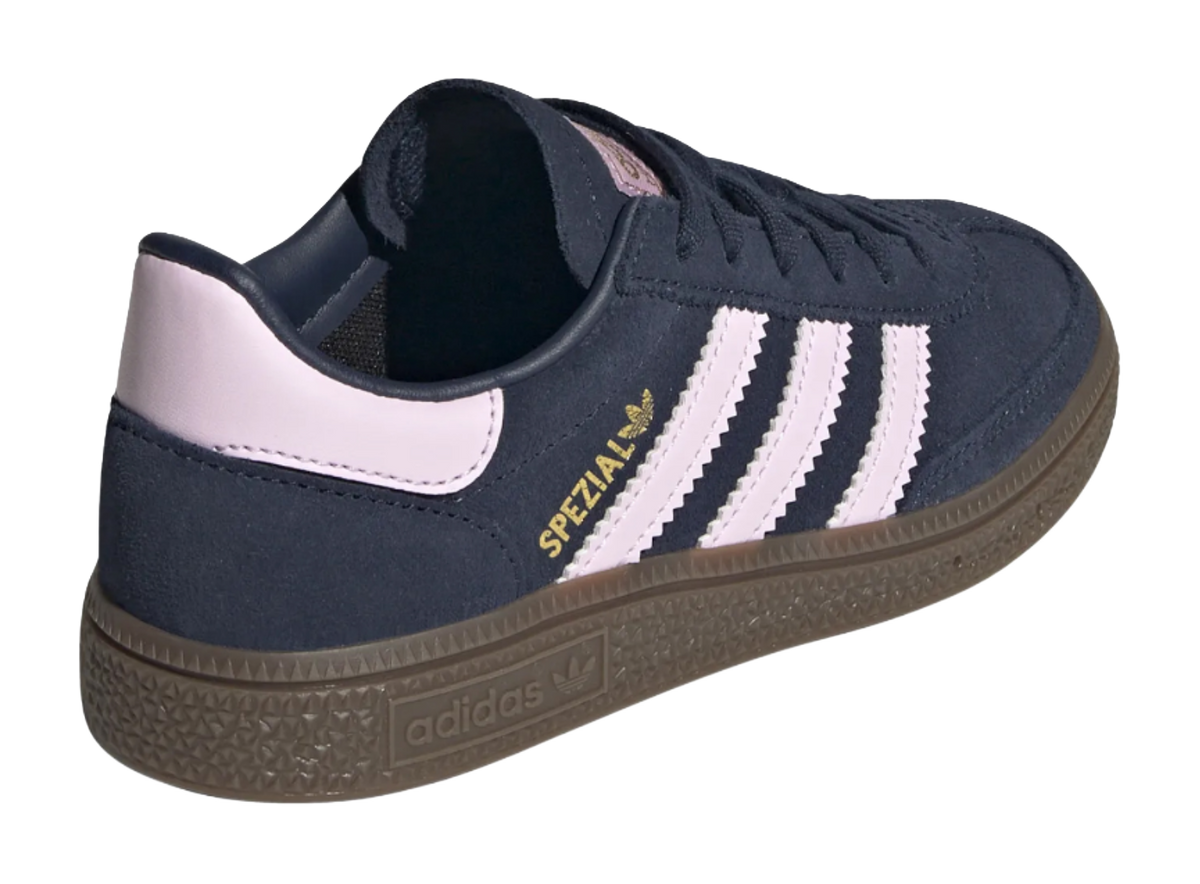 Adidas Originals HANDBALL SPEZIAL Low top Kids Skateboarding Shoes Midnight Indigo/Pink Children Aged 3 7 Years Old  VJSNEAKER