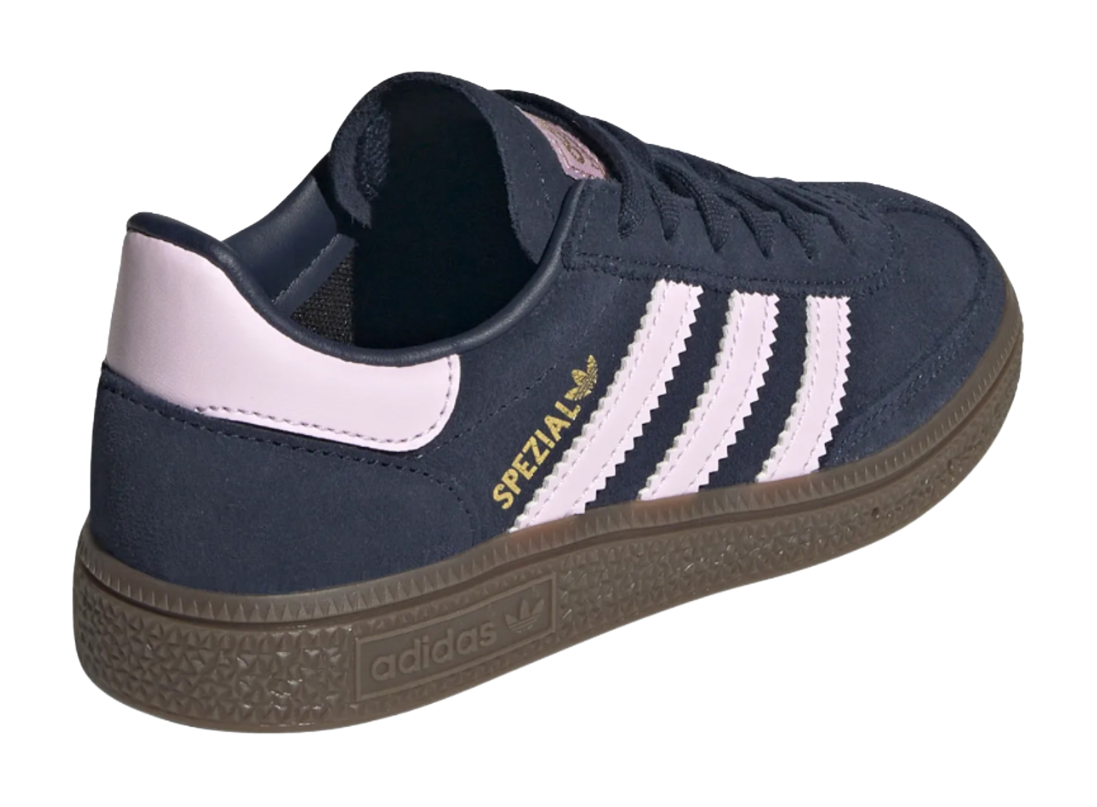 Adidas Originals HANDBALL SPEZIAL Low top Kids Skateboarding Shoes Midnight Indigo/Pink Children Aged 3 7 Years Old  VJSNEAKER