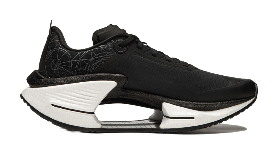 Li Ning Shadow 3 Essential Cushioning Support Rebound Low top Running Shoes Mens Black  VJsneaker