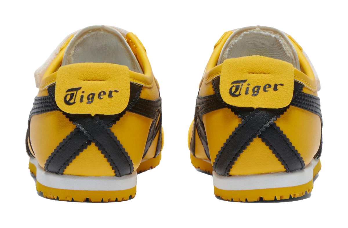 Onitsuka Tiger MEXICO 66 Anti-Slip Wear-Resistant Low-Top Kids Lifestyle Shoes Yellow Black Kids  VJSNEAKER