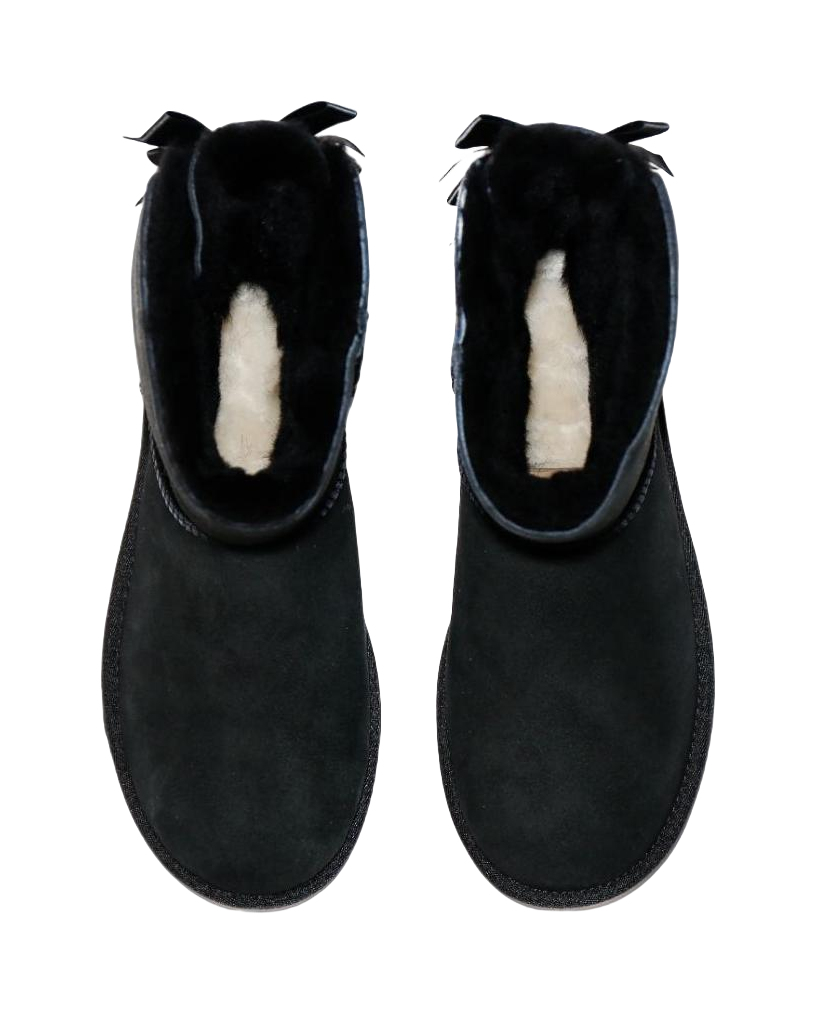UGG Bailey Bow Ii Boot Black Womens  vjsneaker.com