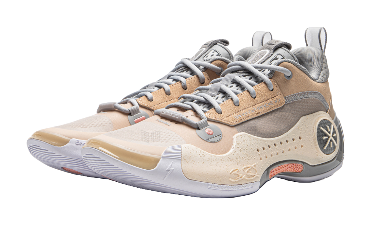 LiNing WOW 10 Way Of Wade 10 Slip Resistant Abrasion Resistant Low top Basketball Shoes Mens Sandy Umber  VJSNEAKER