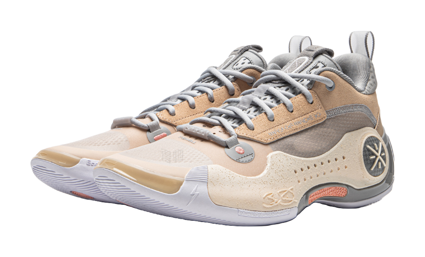 LiNing WOW 10 Way Of Wade 10 Slip Resistant Abrasion Resistant Low top Basketball Shoes Mens Sandy Umber  VJSNEAKER