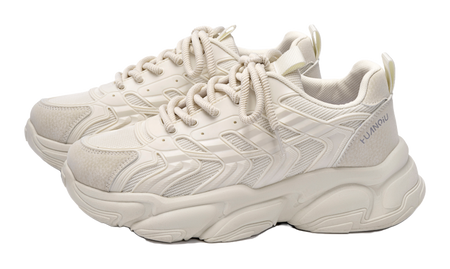 HUANQIU Slip Resistant Coverage, Lightweight, Height Increasing Low top Chunky Sneakers Mens Black  vjsneaker.com