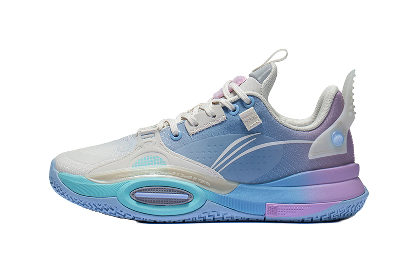 Li Ning YOUNG Low top Childrens Basketball Shoes Blue  VJSNEAKER