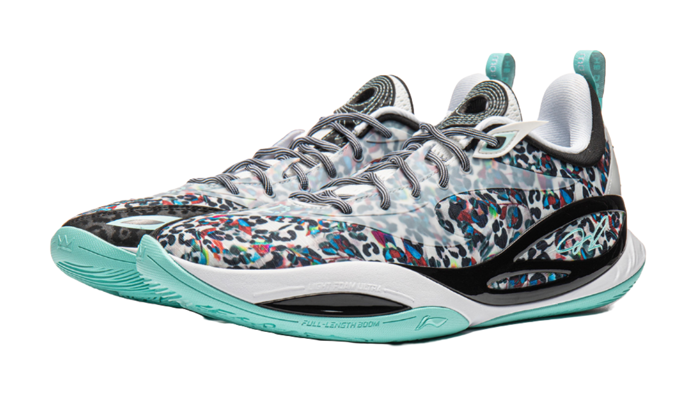Li Ning DLO2 Low top Basketball Shoes Unisex White Black