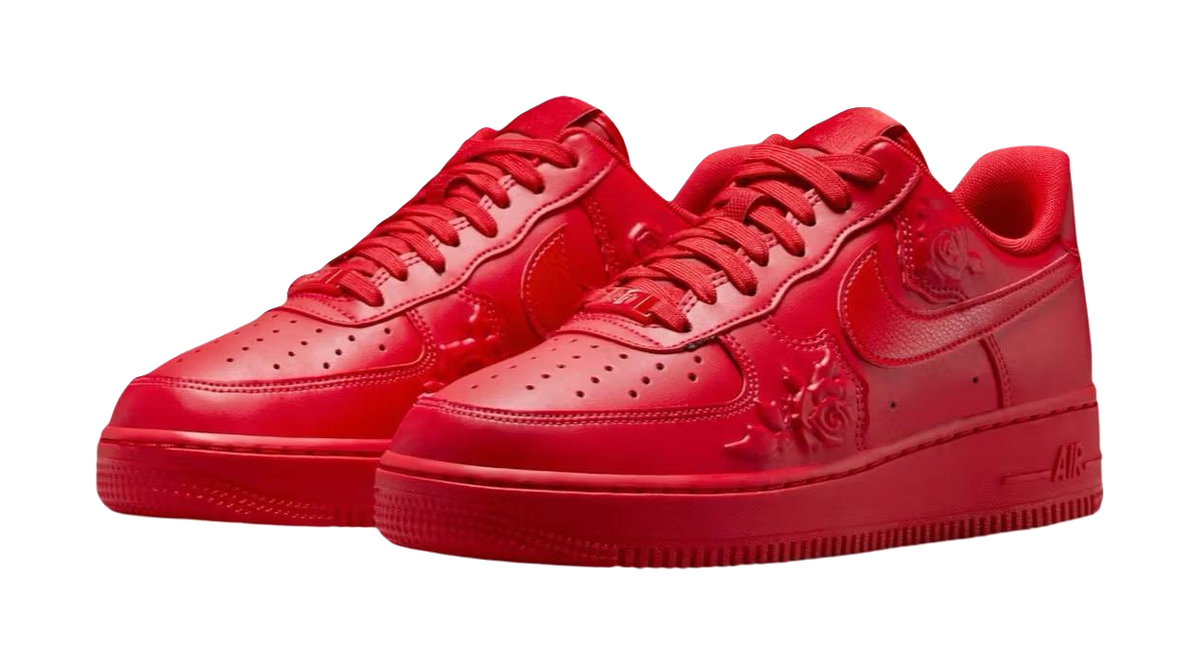 Nike Air Force 1 Low 07 Red Roses Womens  vjsneaker.com