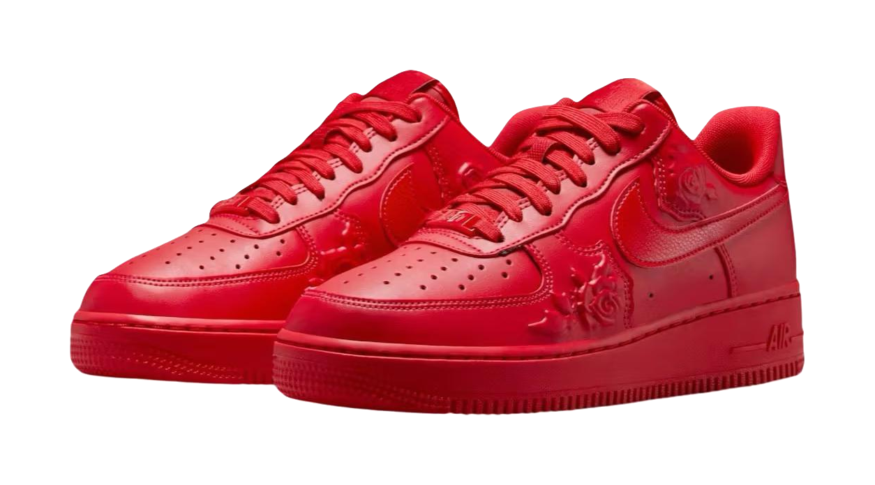 Nike Air Force 1 Low 07 Red Roses Womens  vjsneaker.com
