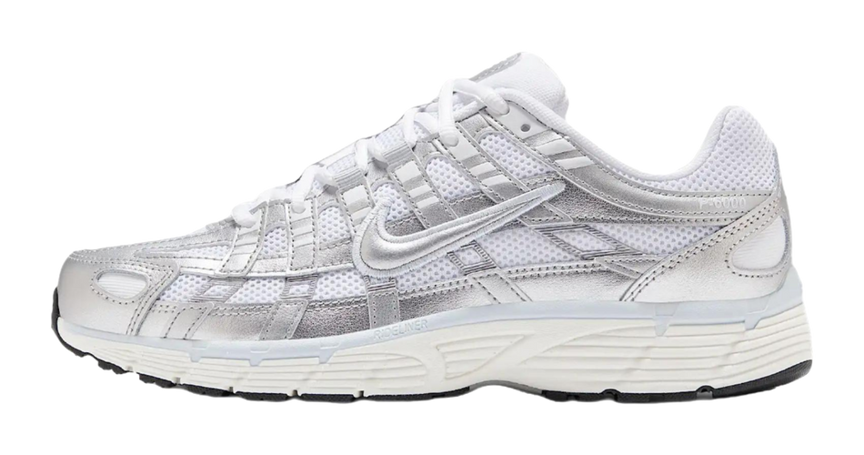 Nike P 6000 White Blue Tint Sail Metallic Silver Womens  VJSNEAKER