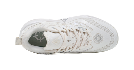 Rigorer Reeves second-generation AR2 Ghost lightweight, comfortable, fashionable, shock-absorbing, wear-resistant, breathable low cut sports basketball shoes for children in white and silver  VJSNEAKER