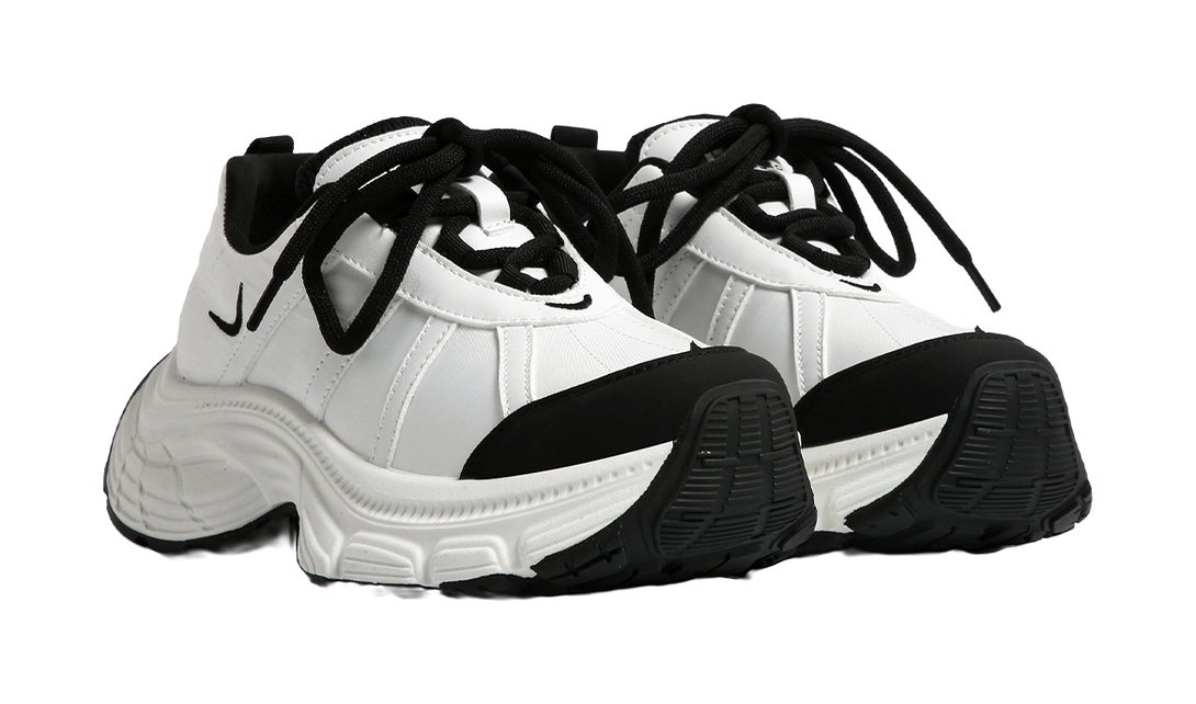 HUANQIU Abrasion Resistant Lightweight Slip Resistant Low top Chunky Sneakers Women's 