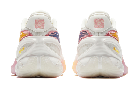 Anta Low top Basketball Shoes Mens White Pink Yellow  vjsneaker.com