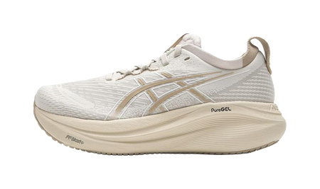 ASICS GEL NIMBUS 27 Abrasion Resistant Low top Training Running Shoes Womens Brown Gray  vjsneaker.com