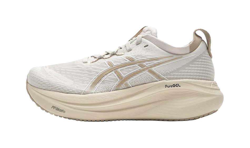 ASICS GEL NIMBUS 27 Abrasion Resistant Low top Training Running Shoes Womens Brown Gray  vjsneaker.com