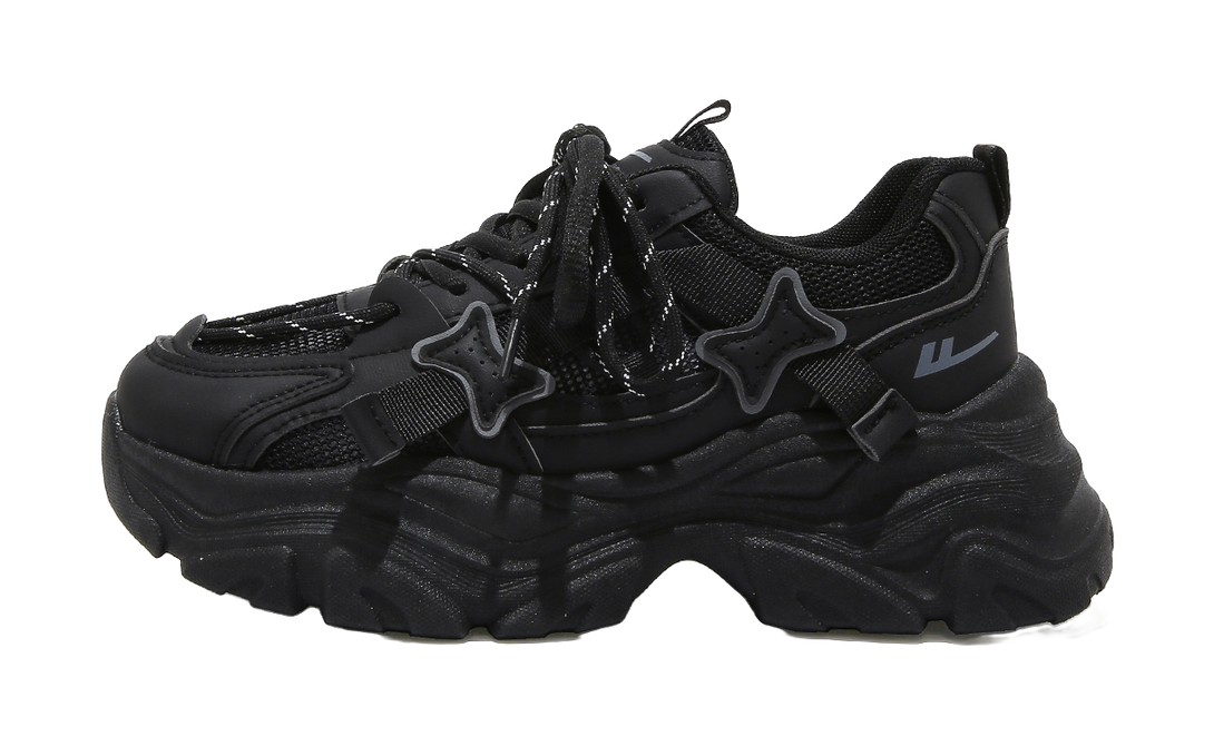 Warrior Cushioning, Abrasion Resistant, Breathable, Lightweight Low top Chunky Sneakers Women's 