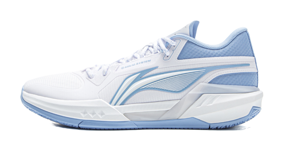Li Ning Light Speed 3mid Low top Basketball Shoes Mens Standard White Snow Blue