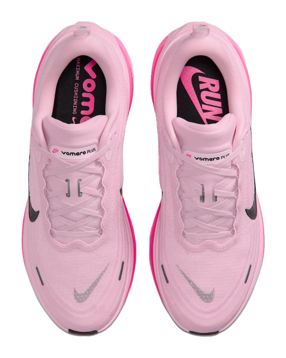 Nike Vomero Plus Abrasion Resistant Low top Running Shoes Mens Pink Black  vjsneaker.com