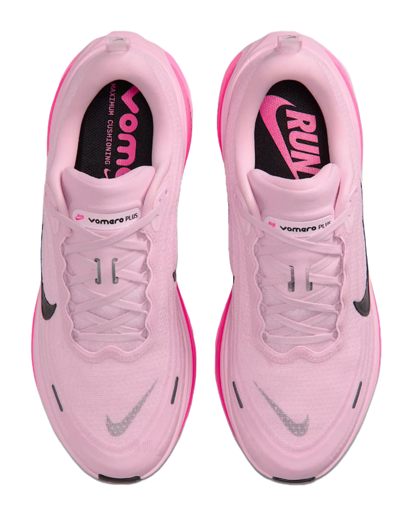 Nike Vomero Plus Abrasion Resistant Low top Running Shoes Mens Pink Black  vjsneaker.com