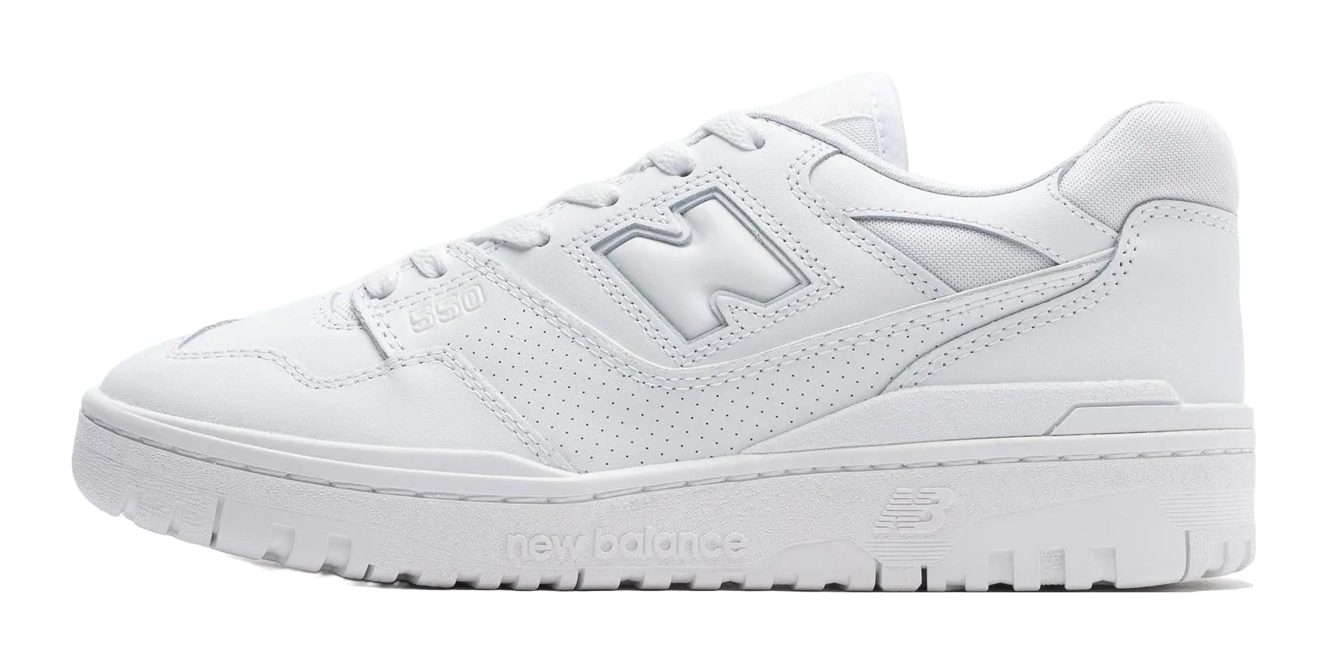 550 New Balance Triple White  vjsneaker.com