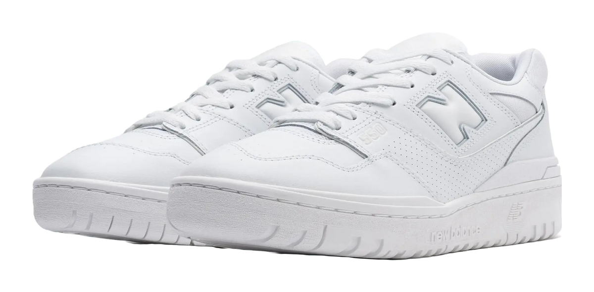550 New Balance Triple White  vjsneaker.com