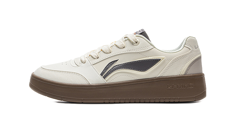 LiNing Yuanbao V3 Anti Slip Wear Resistant Low Top Skateboard Shoes Men's Ecru 