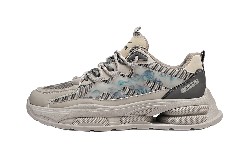 WARRIOR Chunky Sneakers Unisex Low top Gray 